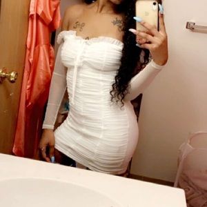 Little White Dress XS $25